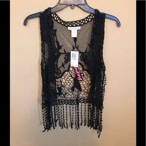 Girls sheer Cartigan